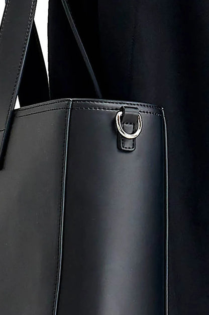 Stylish Vegan Leather Tote - premium faux leather tote - Chic Vegan Leather Tote for Everyday Use