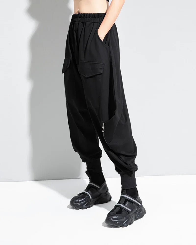 Stylish Wide-Leg Hakama Pants -  stylish pants - Stylish Wide-Leg Hakama Pants for Comfort