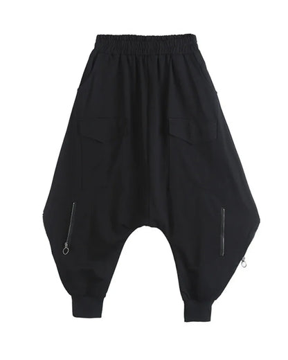 Stylish Wide-Leg Hakama Pants -  versatile design pants - Stylish Wide-Leg Hakama Pants for Comfort