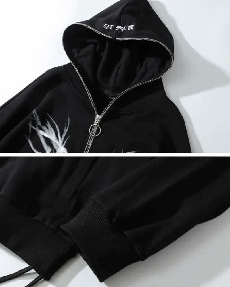 Stylish Zip-Up Hoodie Essentials -  polyester cotton spandex jacket - Stylish Zip-Up Hoodie for Comfort and Fit