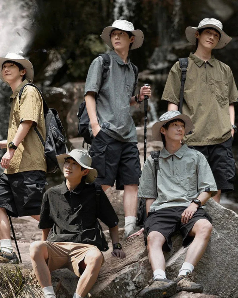 Summer Ready Quick-Dry Polo -  breathable t-shirt - Quick-Dry Summer Polo for Outdoor Comfort