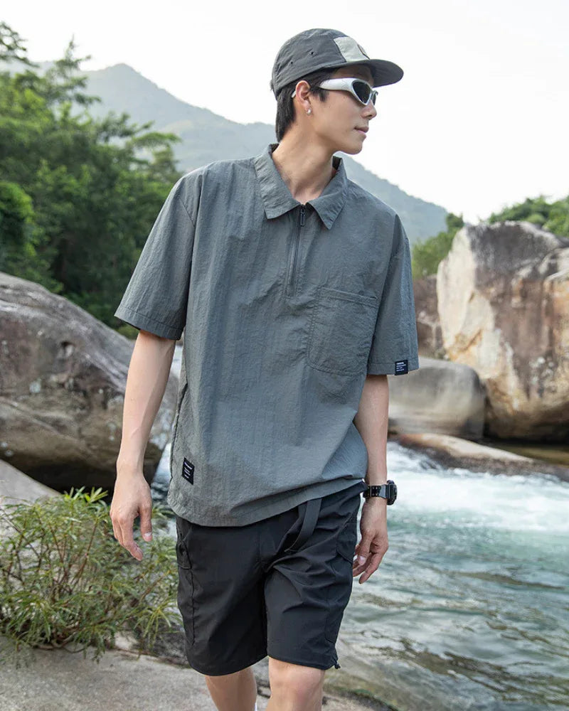 Summer Ready Quick-Dry Polo - moisture-wicking polo - Quick-Dry Summer Polo for Outdoor Comfort