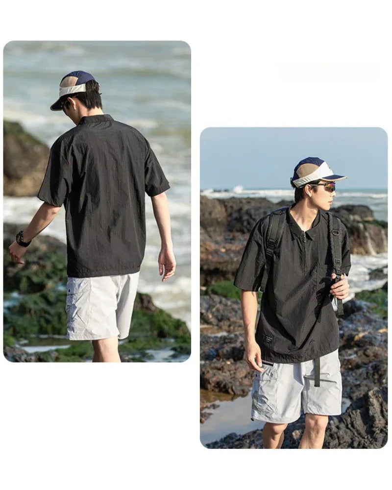 Summer Ready Quick-Dry Polo -  outdoor adventure shirt - Quick-Dry Summer Polo for Outdoor Comfort