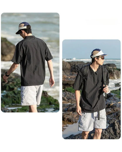 Summer Ready Quick-Dry Polo -  outdoor adventure shirt - Quick-Dry Summer Polo for Outdoor Comfort