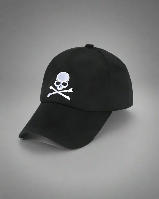 Chic Black Skull Cap