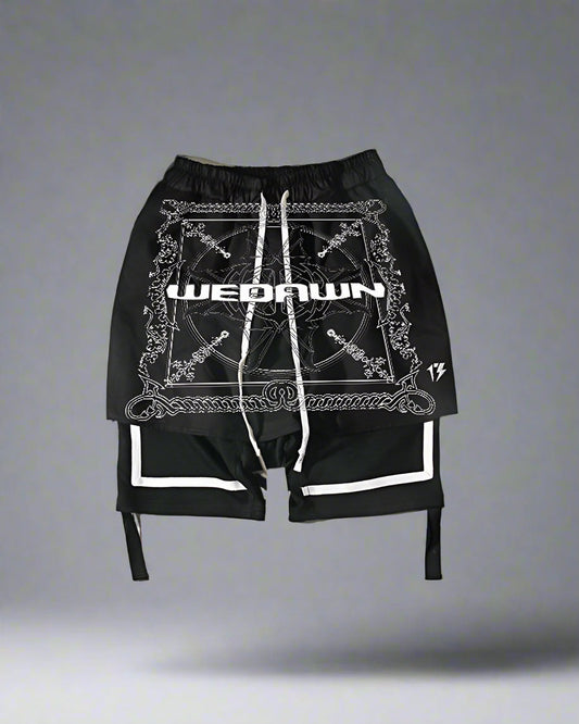 Edgy Cyberpunk Rocker Shorts