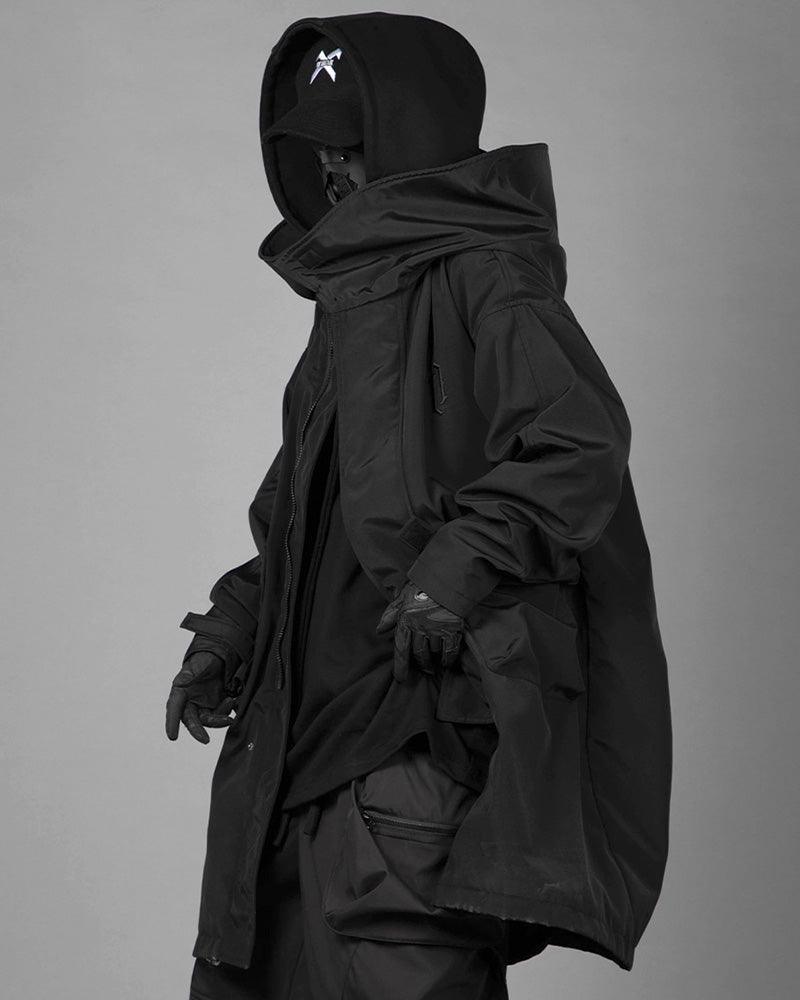 Chic Utility Layered Overcoat