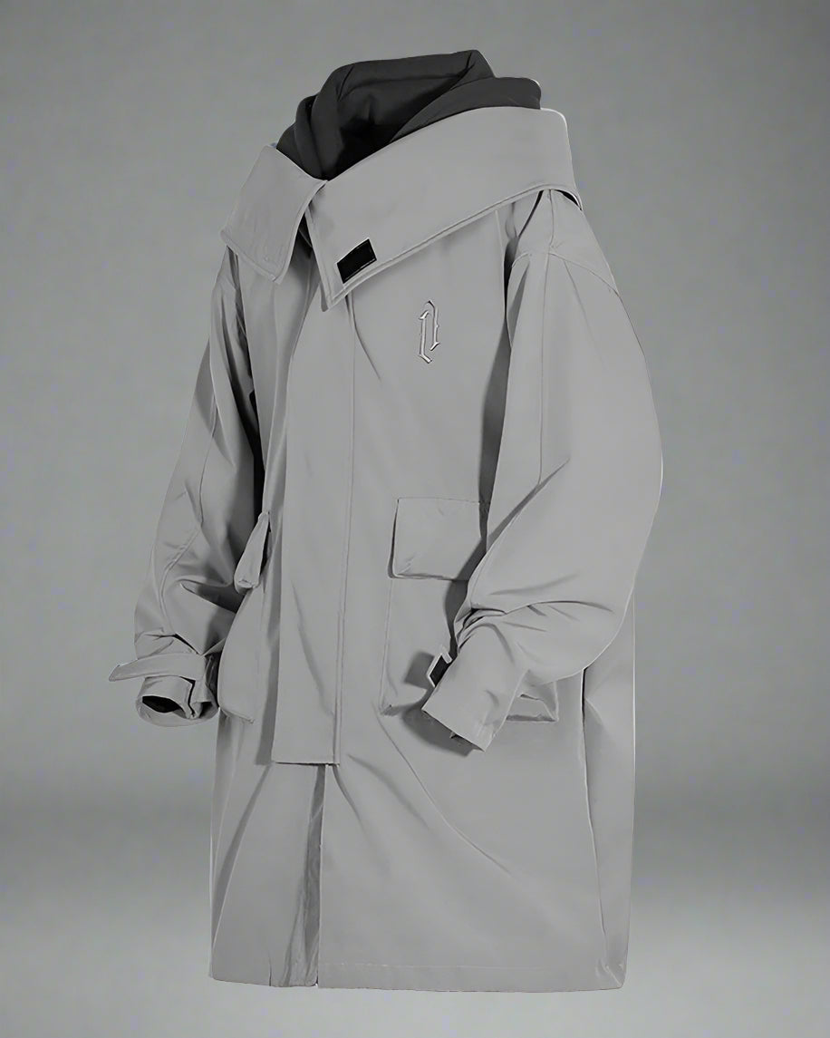 Chic Utility Layered Overcoat