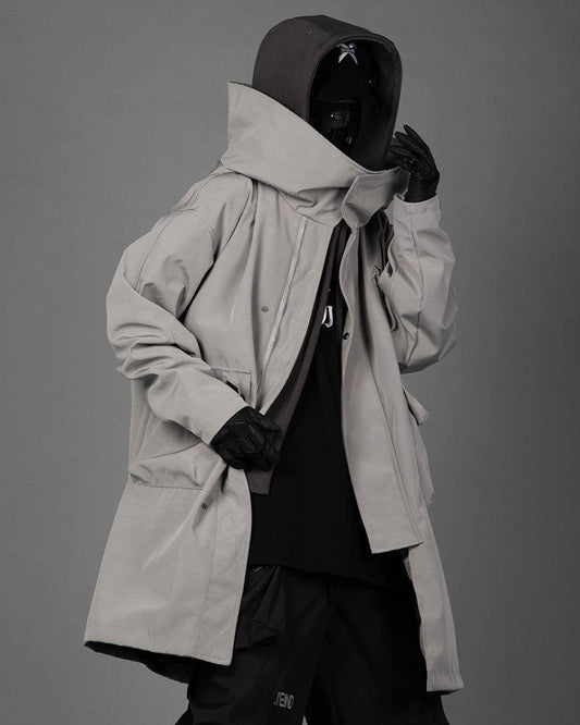 Chic Utility Layered Overcoat
