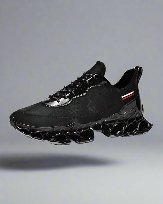 Chic Frosted Leather Sneakers