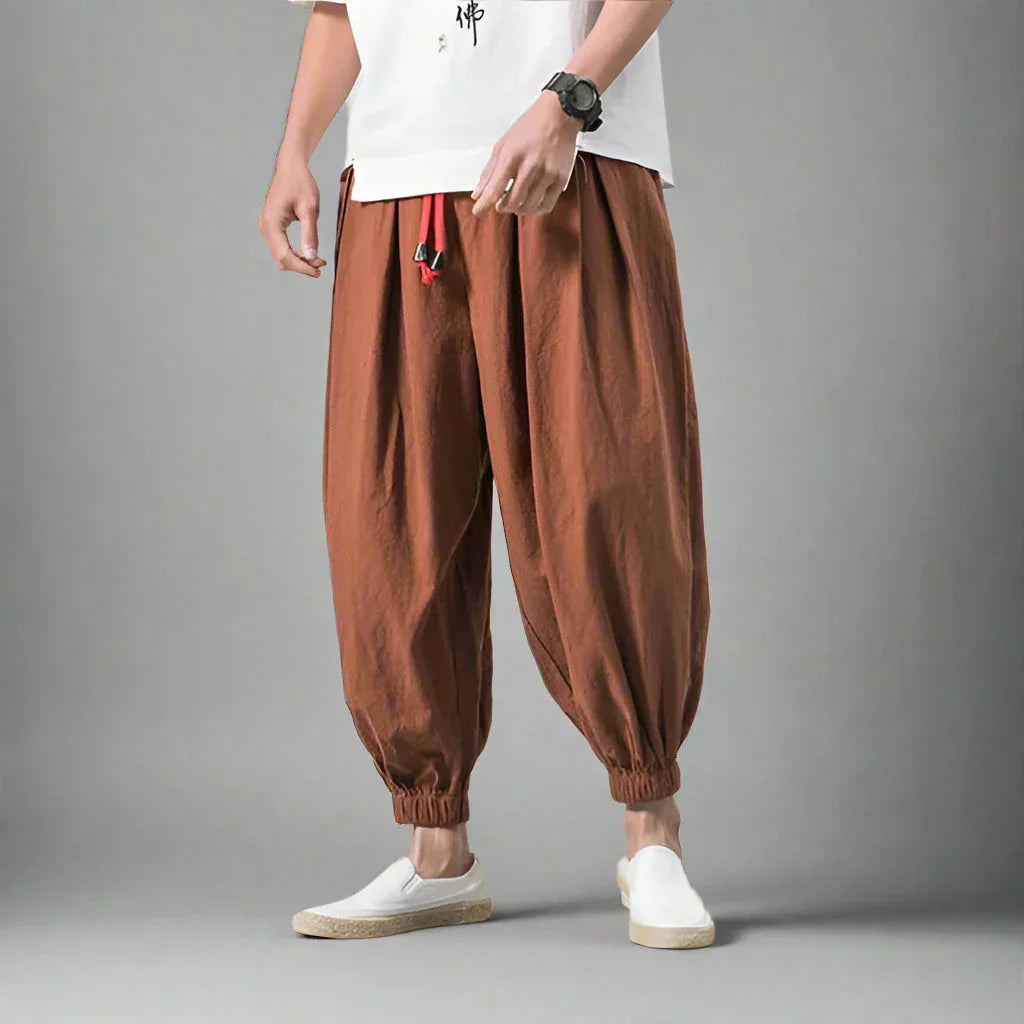Timeless Cotton Hakama Pants -  breathable cotton pants - Comfortable Cotton Hakama Pants for Every Occasion
