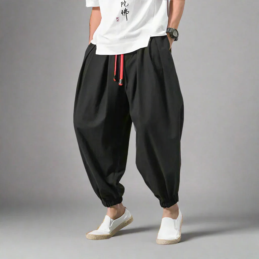 Timeless Cotton Hakama Pants - relaxed fit pants - Comfortable Cotton Hakama Pants for Every Occasion