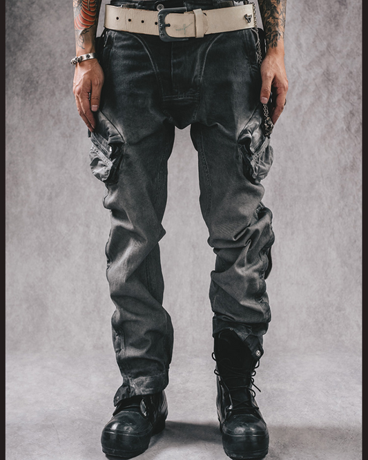Tough Vintage Cargo Trousers - stylish cargo pants - Stylish Cargo Trousers with Techwear Inspiration