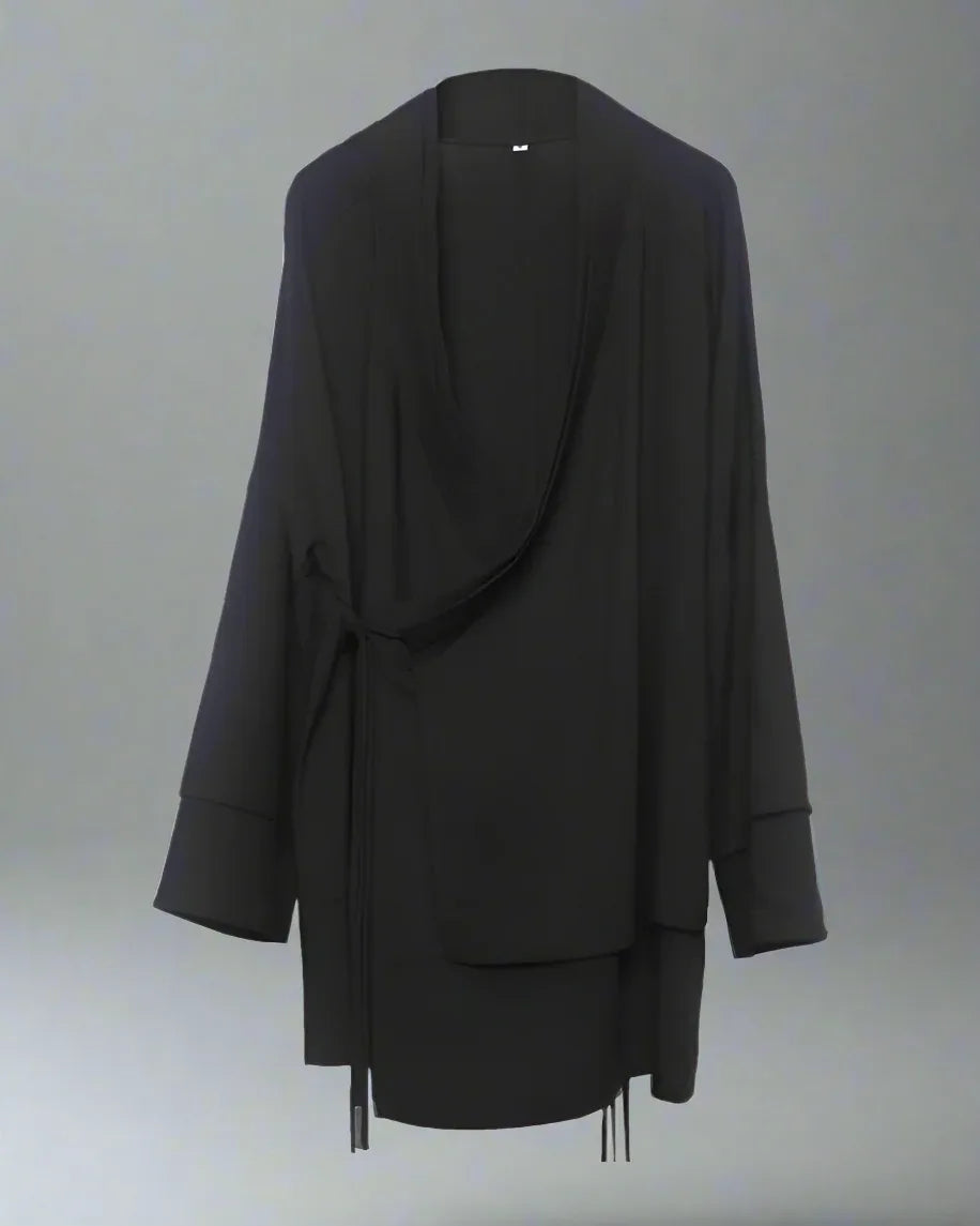 Traditional Samurai-Inspired Coat -  ninja style - Stylish Samurai-Inspired Long Coat for Everyday Wear