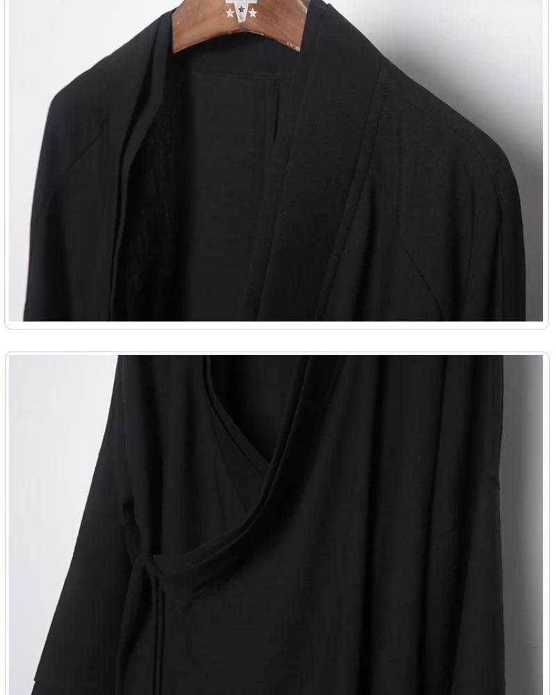 Traditional Samurai-Inspired Coat -  samurai coat - Stylish Samurai-Inspired Long Coat for Everyday Wear