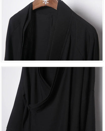 Traditional Samurai-Inspired Coat -  samurai coat - Stylish Samurai-Inspired Long Coat for Everyday Wear