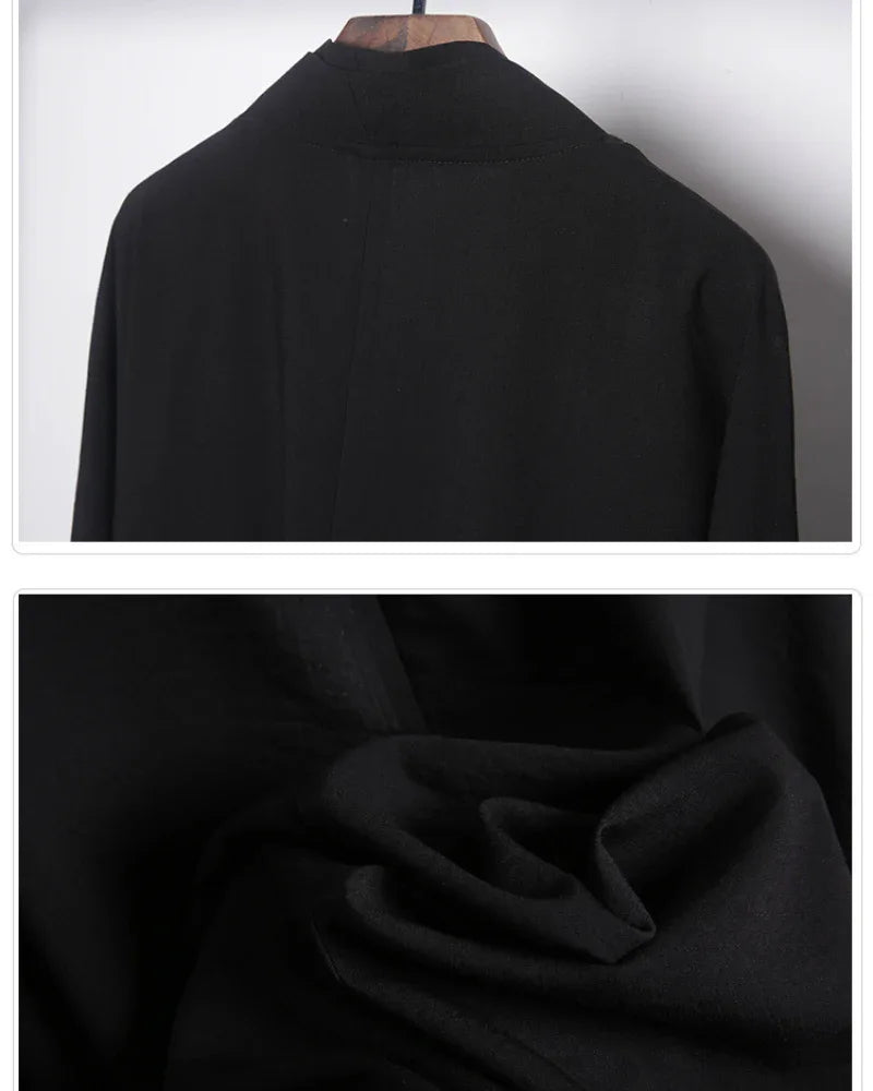 Traditional Samurai-Inspired Coat -  techwear aesthetics - Stylish Samurai-Inspired Long Coat for Everyday Wear