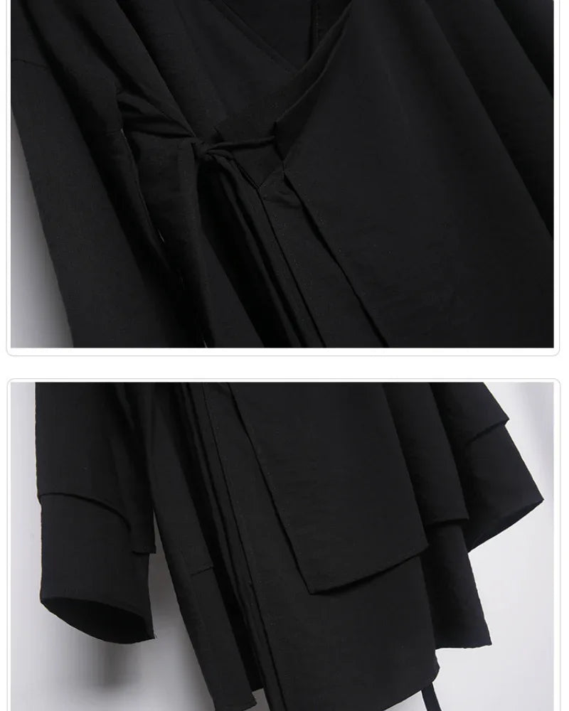 Traditional Samurai-Inspired Coat -  techwear - Stylish Samurai-Inspired Long Coat for Everyday Wear