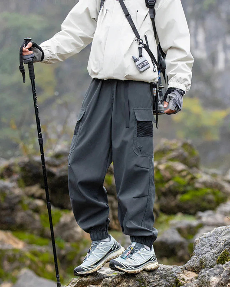 Trail-Ready Cargo Hiking Pants -  moisture-wicking pants - Trail-Ready Cargo Pants for Hiking Adventures