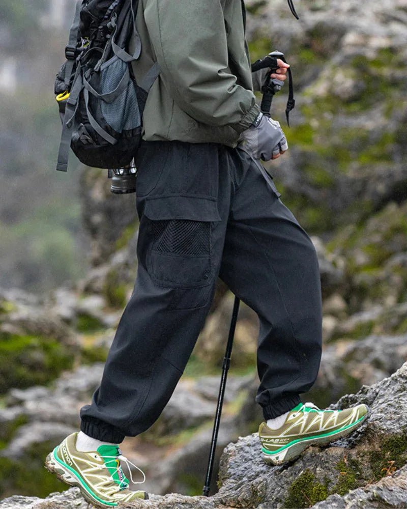 Trail-Ready Cargo Hiking Pants -  moisture-wicking pants - Trail-Ready Cargo Pants for Hiking Adventures