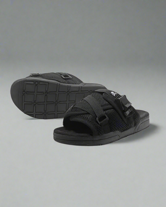 Tranquil Techwear Lounge Slippers - breathable slippers - Comfortable Techwear Lounge Slippers for Home