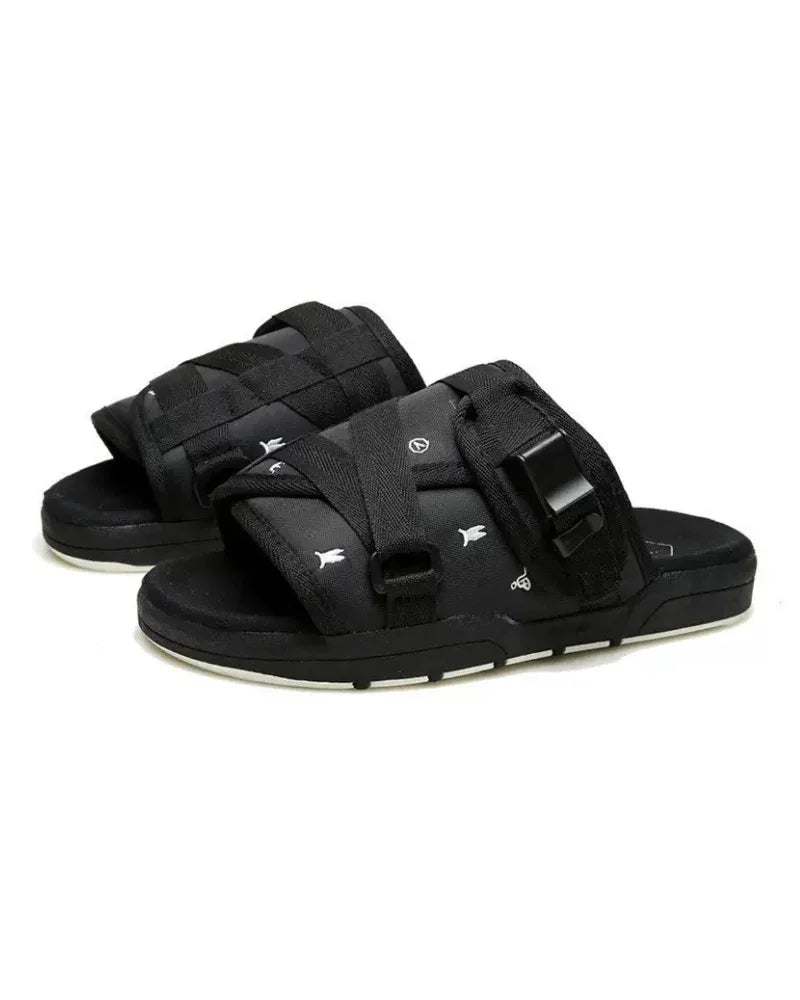 Tranquil Techwear Lounge Slippers -  mesh slippers - Comfortable Techwear Lounge Slippers for Home