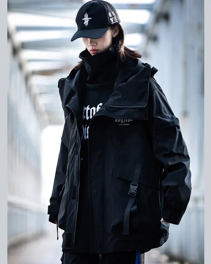 Transformable Unisex Jacket Duo - stylish techwear jacket - Transformable Unisex Jacket for Urban Style