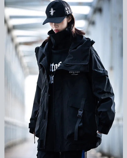 Transformable Unisex Jacket Duo - stylish techwear jacket - Transformable Unisex Jacket for Urban Style
