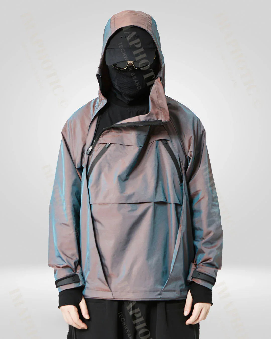 Transforming Hooded Windbreaker Jacket - jacket for outdoor activities - Waterproof Color-Changing Windbreaker Jacket