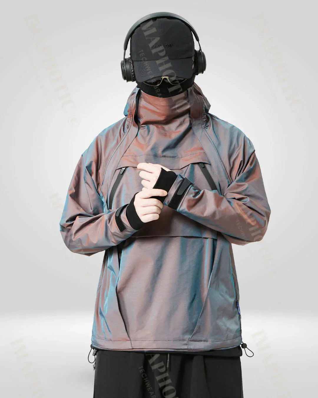 Transforming Hooded Windbreaker Jacket -  outdoor jacket - Waterproof Color-Changing Windbreaker Jacket