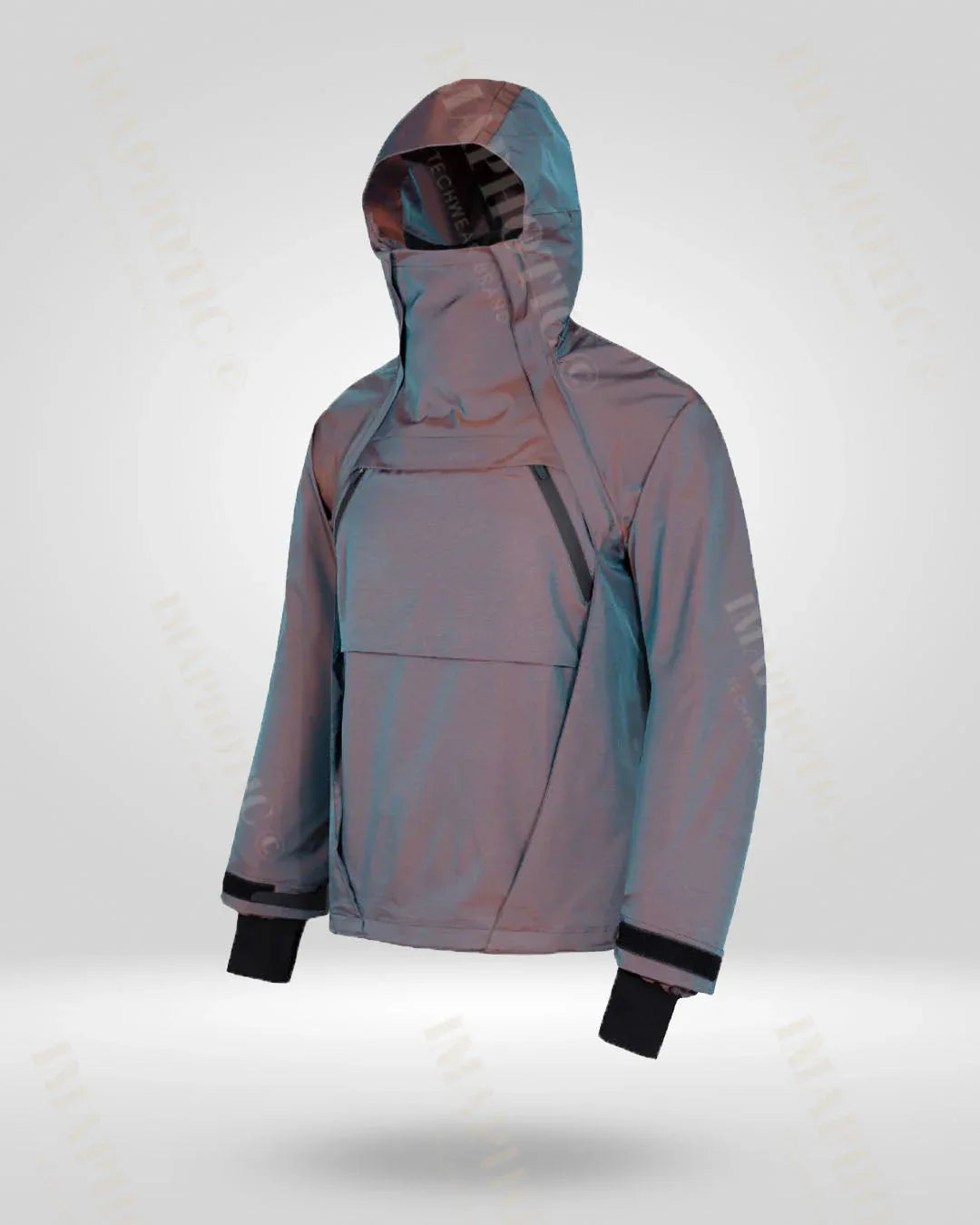Transforming Hooded Windbreaker Jacket - windbreaker - Waterproof Color-Changing Windbreaker Jacket