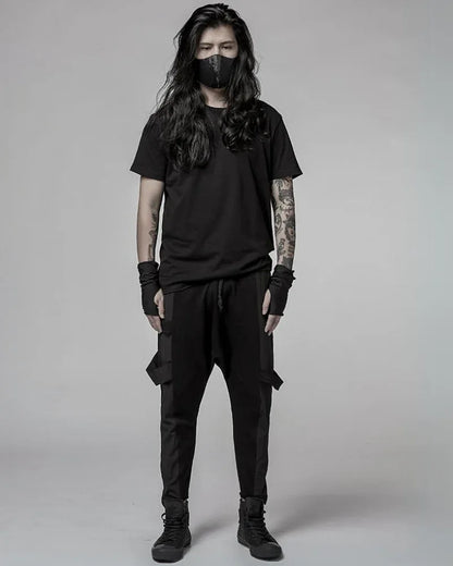 Trendy Asymmetric Utility Pants -  alternative fashion styles - Trendy Asymmetric Utility Pants for Casual Elegance