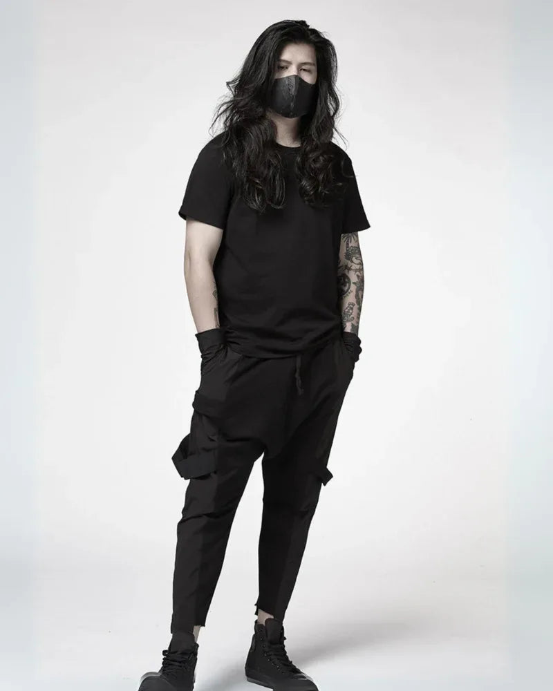 Trendy Asymmetric Utility Pants -  asymmetric pants - Trendy Asymmetric Utility Pants for Casual Elegance