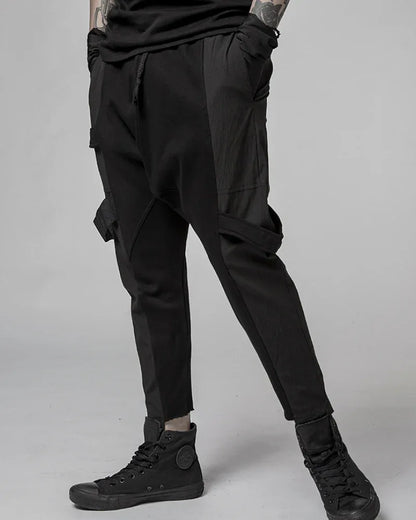 Trendy Asymmetric Utility Pants - casual fashion pants - Trendy Asymmetric Utility Pants for Casual Elegance