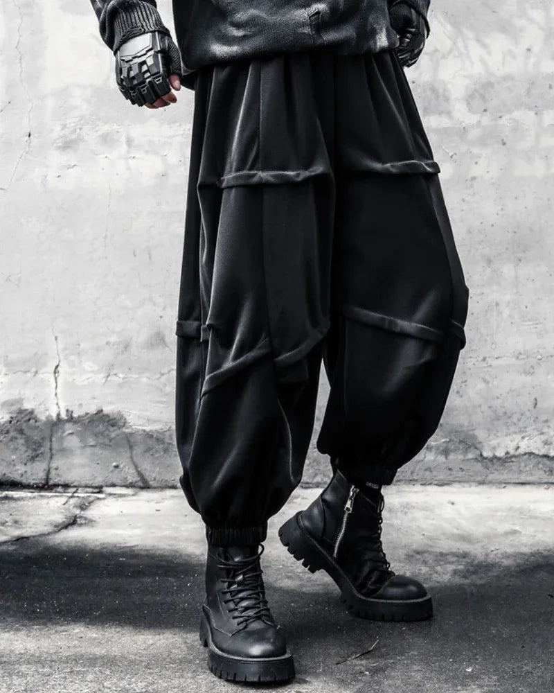 Trendy Draped Tapered Crops - draped pants - Trendy Draped Tapered Crop Pants for Every Occasion