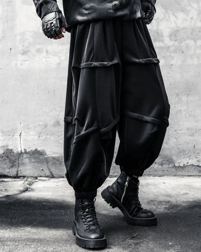 Trendy Draped Tapered Crops - draped pants - Trendy Draped Tapered Crop Pants for Every Occasion