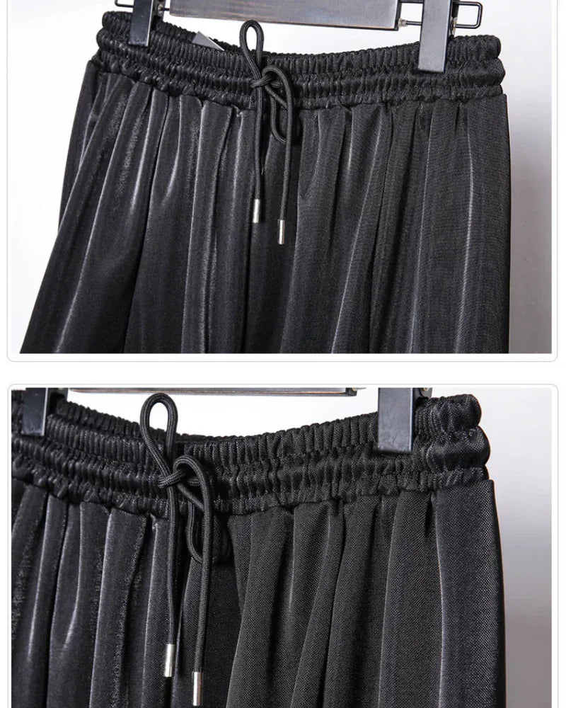Trendy Draped Tapered Crops -  tapered crops - Trendy Draped Tapered Crop Pants for Every Occasion