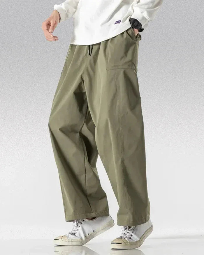 Trendy Hakama Streetwear Pants - comfortable streetwear - Trendy Hakama Streetwear Pants for Comfort