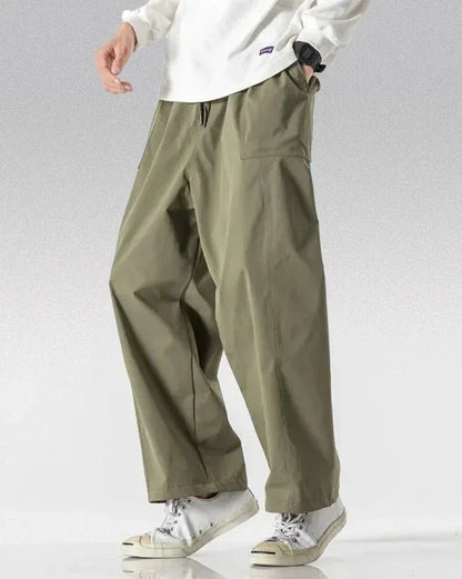 Trendy Hakama Streetwear Pants - comfortable streetwear - Trendy Hakama Streetwear Pants for Comfort