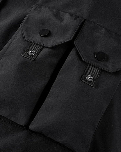 Trendy Hooded Short Sleeve Jacket -  techwear - Comfy Short Sleeve Hooded Jacket for Urban Style