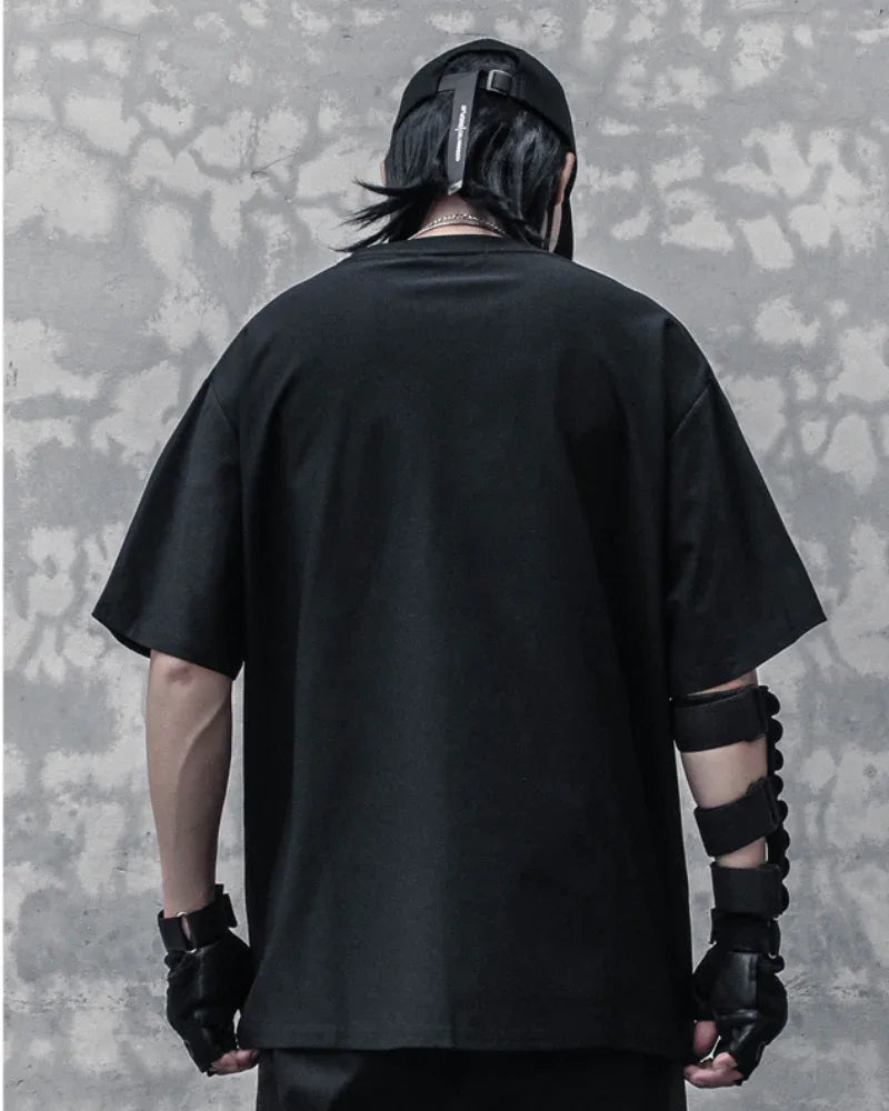Trendy Layered Style Tee -  black tee - Trendy Layered Style Tee for Effortless Looks