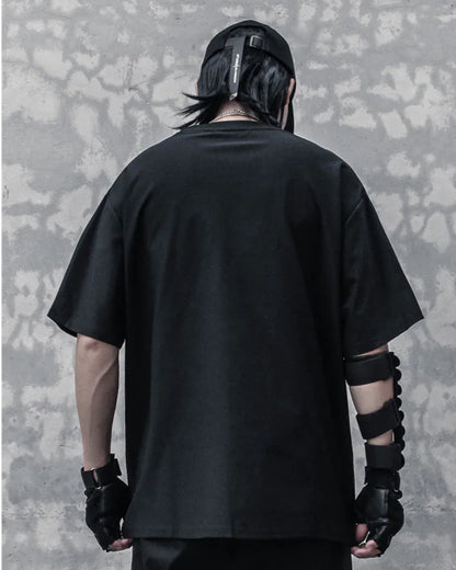 Trendy Layered Style Tee -  black tee - Trendy Layered Style Tee for Effortless Looks