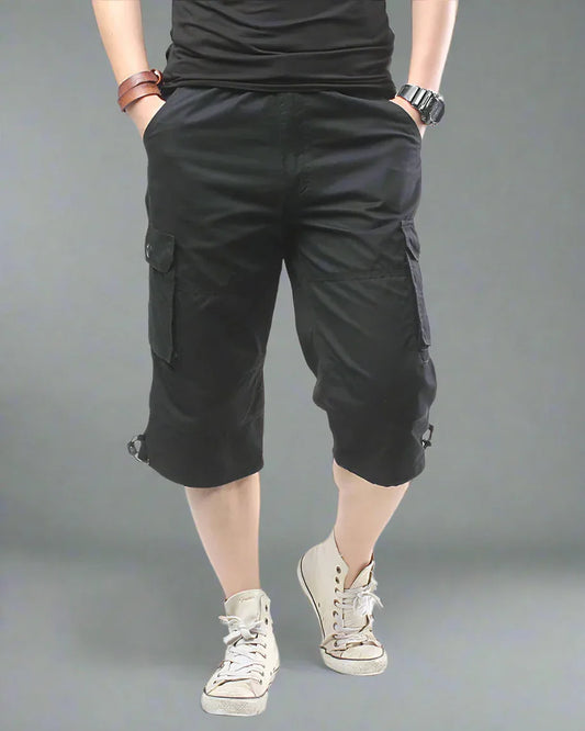 Trendy Oversized Camouflage Cargo Shorts - tactical cargo shorts - Trendy Oversized Camo Cargo Shorts for Adventurers