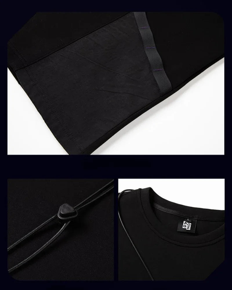 Trendy Unisex Urban Sweatshirt -  black and white sweatshirt - Trendy Unisex Urban Sweatshirt for Everyday Comfort