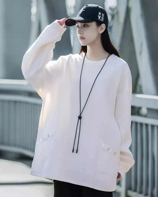 Trendy Unisex Urban Sweatshirt - sweatshirt - Trendy Unisex Urban Sweatshirt for Everyday Comfort