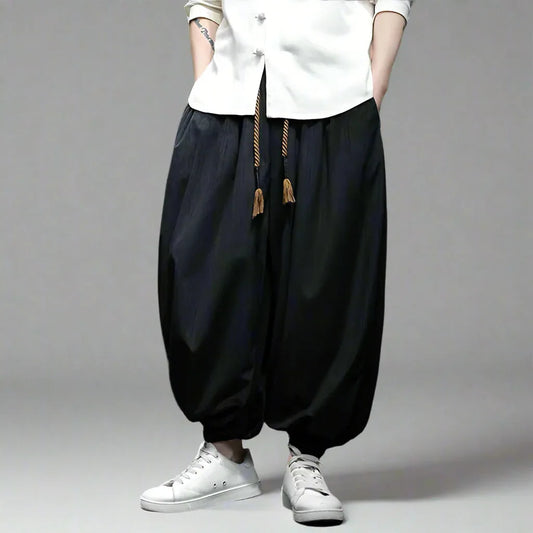 Trendy Urban Hakama Trousers - Japanese samurai pants - Trendy Urban Hakama Trousers for Street Style