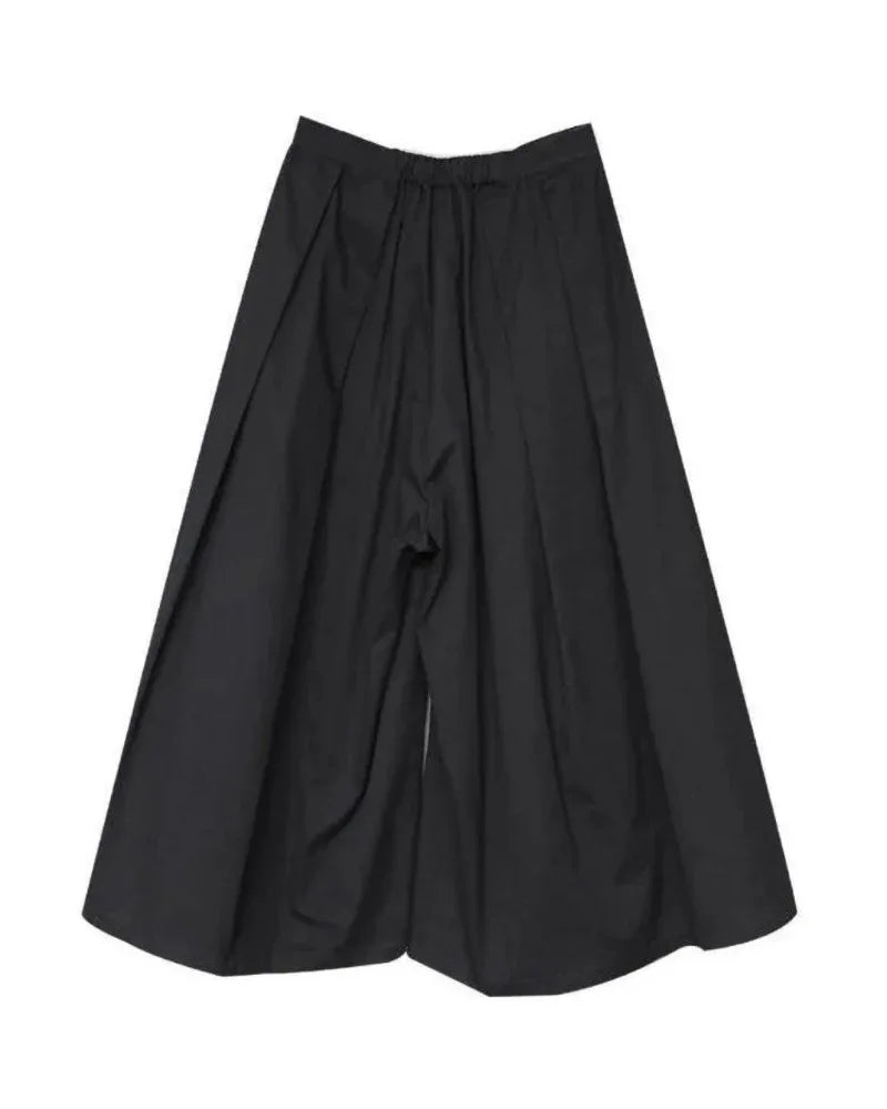 Trendy Wide-Leg Cropped Pants -  comfortable pants - Stylish Wide-Leg Cropped Pants for Every Occasion