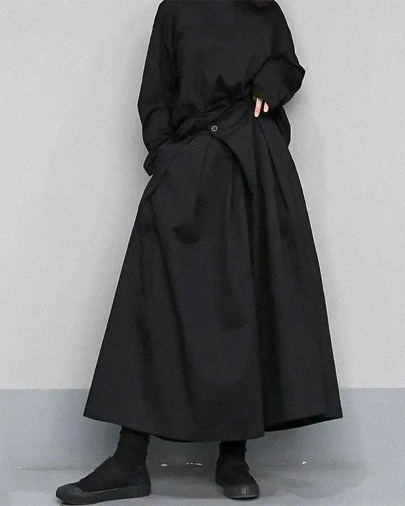 Trendy Wide-Leg Cropped Pants - techwear-core - Stylish Wide-Leg Cropped Pants for Every Occasion
