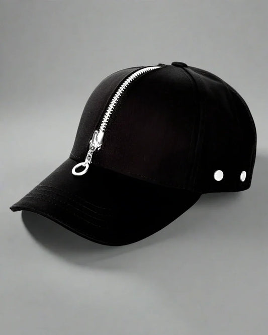 Trendy Zippered Urban Hat - stylish zipper cap - Trendy Zippered Urban Hat for Everyday Style