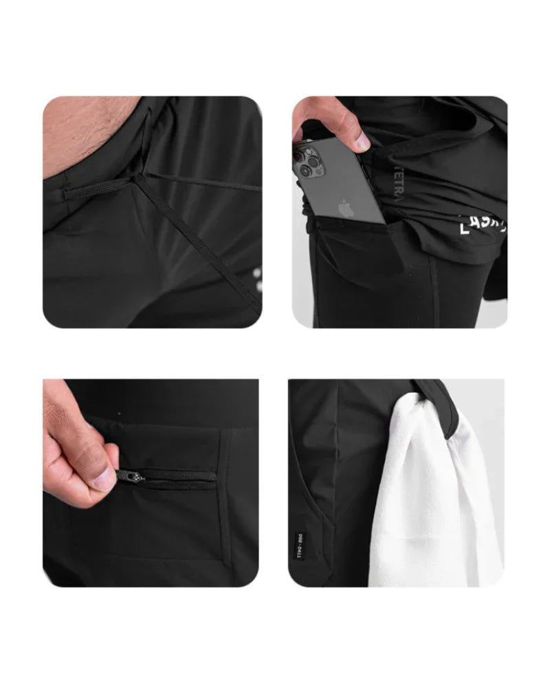 Ultimate Lightweight Running Shorts - running shorts - Lightweight Multi-Pocket Running Shorts for Men